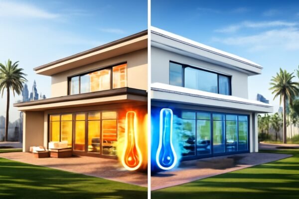 نزل في الكويت قبل وبعد العزل الحراري