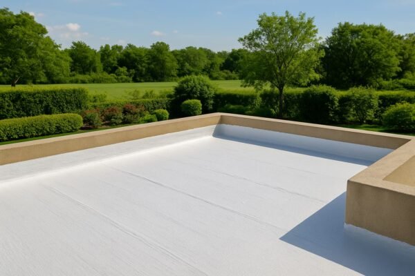 سطح منزل معزول داخل بيئة خضراء بالكويت