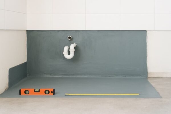 عزل منطقة حوض المطبخ قبل تركيب الخزائن