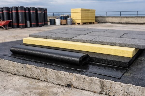طبقات عزل بيتومين للسطح