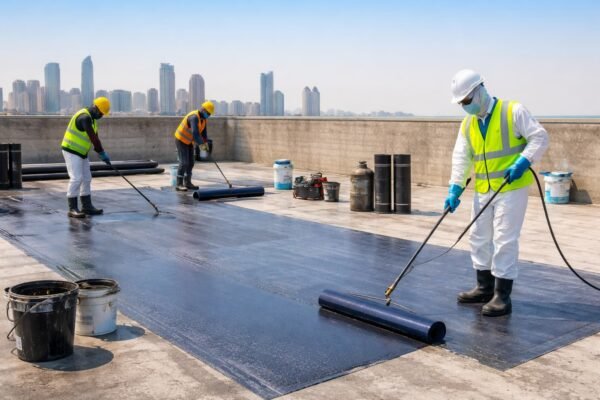 عزل مائي لسطح خرساني