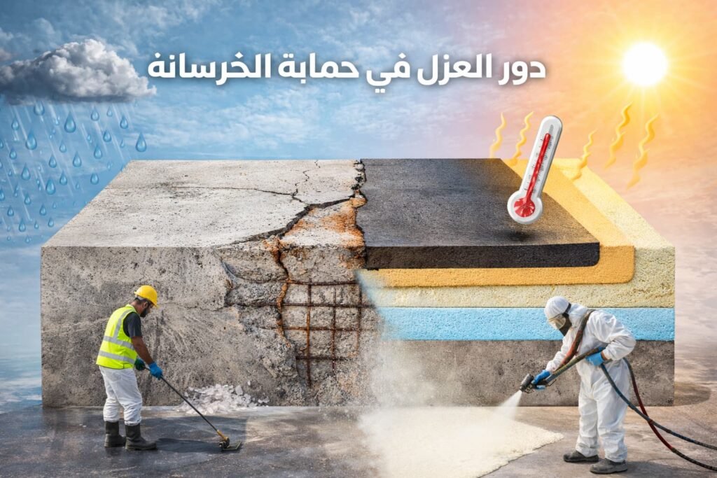 دور العزل في حماية الخرسانة