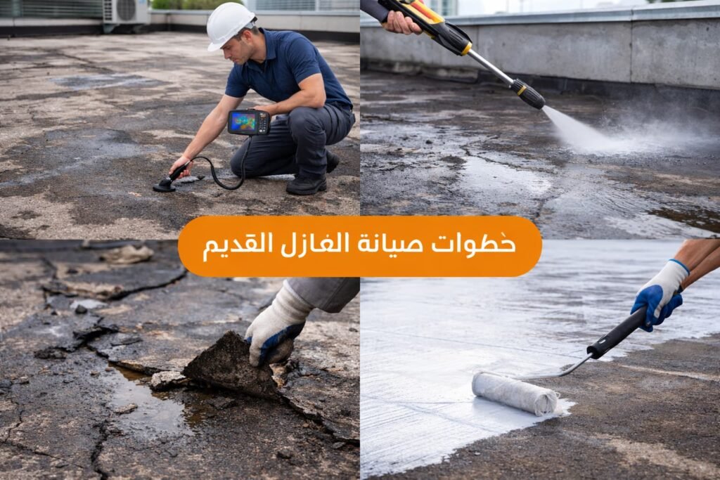خطوات صيانة العازل القديم بشكل عملي