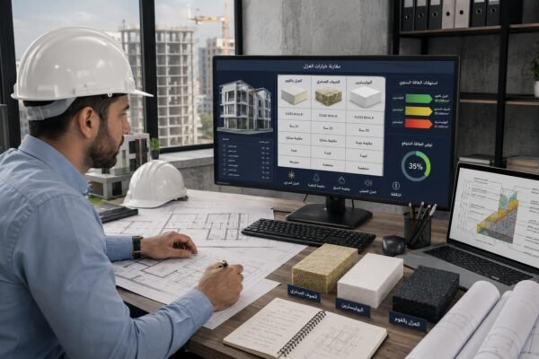 مهندس يراجع خيارات العزل